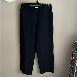 Ann Taylor LOFT Women’s linen blend lightweight wide leg black pants, size 10